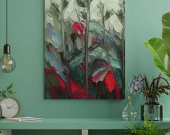 Drömsk naturinspirerad canvastavla - Sofistikerad inredningstavlan