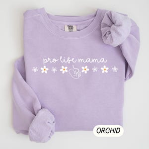 Pro Life Mama Sweatshirt Cute Pro Life Sweatshirt Christian Pro Life T Shirt Choose Life Save the Babies Shirt Conservative Pro Life
