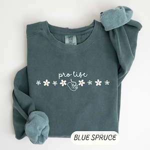 Pro Life Sweatshirt Cute Catholic Sweatshirt Christian Pro Life T Shirt Choose Life Save the Babies Shirt Conservative Pro Life