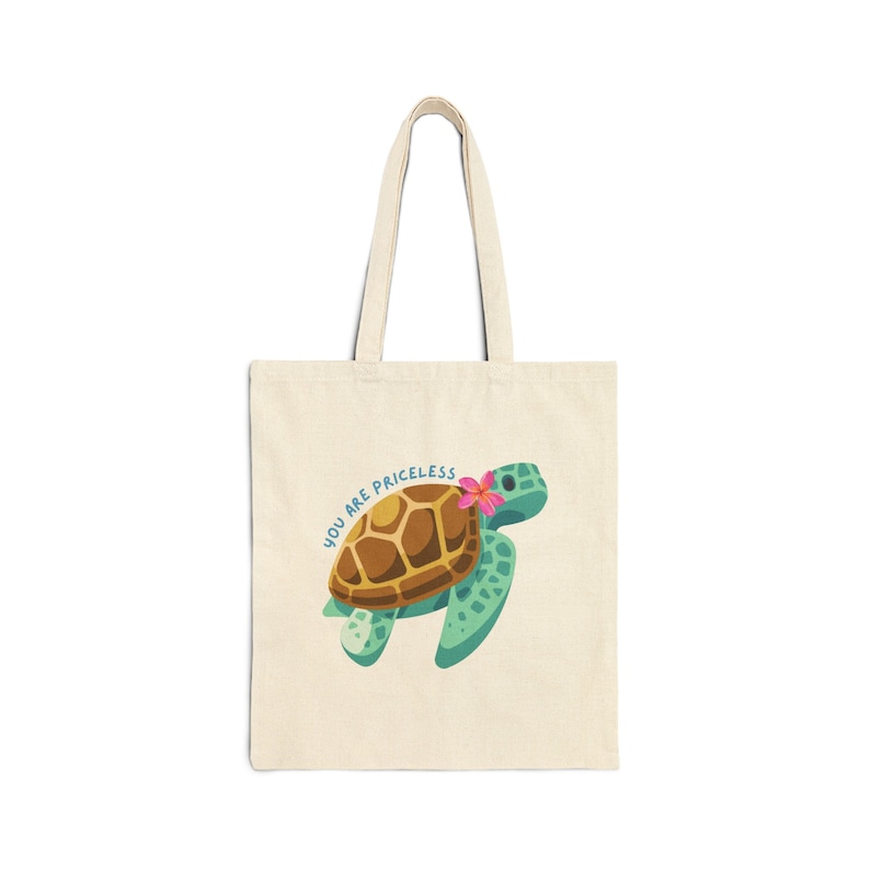 Quilted Beach Bag Turtle Serenity main image 1