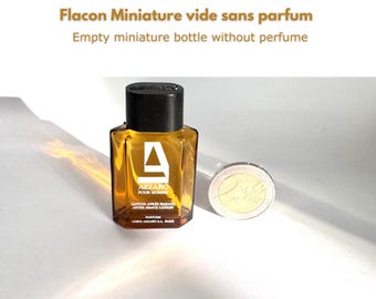 Frasco pequeño vacío de AZZARO Pour Homme | Frasco de 7 ml sin perfume | Se vende sin caja | Lanzado en 1978