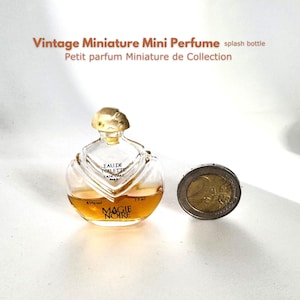 small bottle Magie Noire Lancôme Paris | 7.5ml not filled | Mini Eau de toilette miniature vintage collection | year 1978 | without box