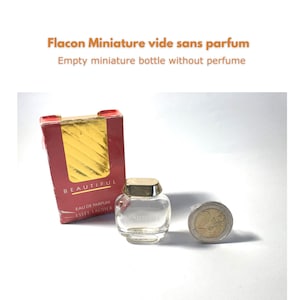 Estée Lauder BEAUTIFUL Empty Small Bottle | 3.5 ml no perfume | sold with original box | Launched in 1985
