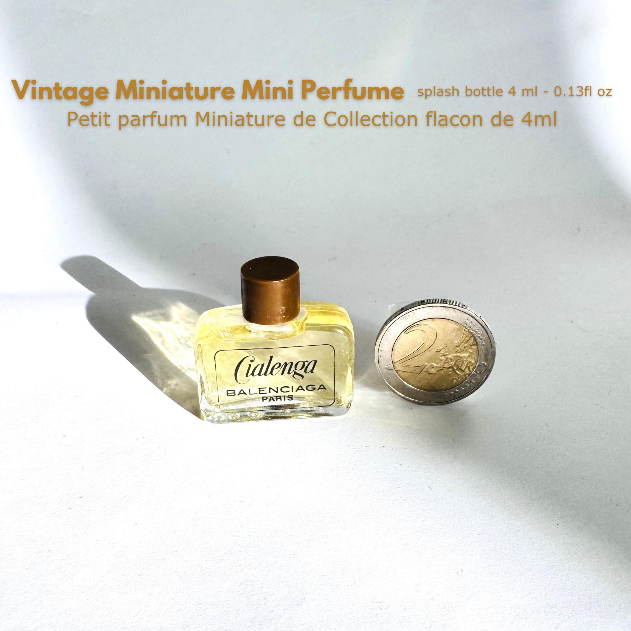 Small vintage CIALENGA bottle by Balenciaga | 4 ml Eau De Toilette Miniature | sold without box
