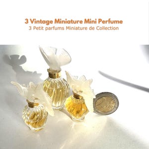 3x miniature Nina Ricci L&#39;Air du Temps| EdT perfume for women | Collectible vintage  Eau de toilette | 3ml and 6 ml | sold without box