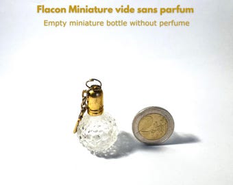 Miniature YVES ROCHER key ring, empty vintage bottle without perfume, sold without the box