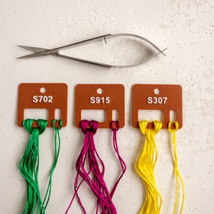 Ensemble DMC Satins (S211-S5200) - Fils de soie à broder pré-numérotés (60 couleurs personnalisées)