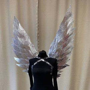 Silver Wings Butterfly Wings Wings for Performances Wedding Wings
