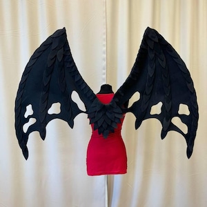 Dragon Black Wings Cosplay Wings Costume Black Bat Wings Best Decoration Wings For Carnival And Party