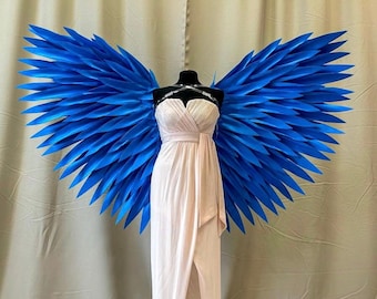 Blue wings , heavenly angel wings , Big wings , wings for adults , cosplay wings