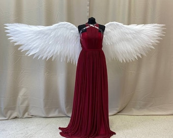 White Large Angel Wings Wings For Adults Cosplay Wings Fluffy Cosplay Wings