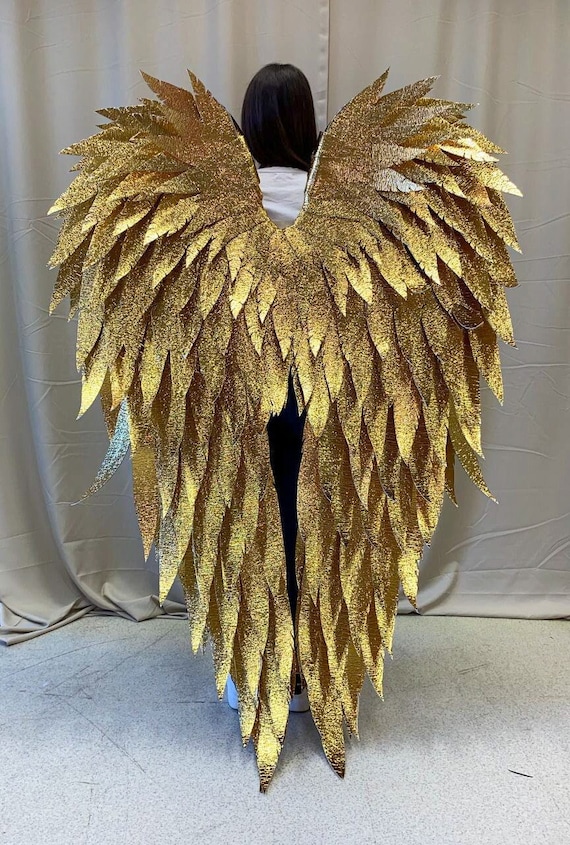 Déguisement D'ange Doré En Robe Blanche Pour Bébé