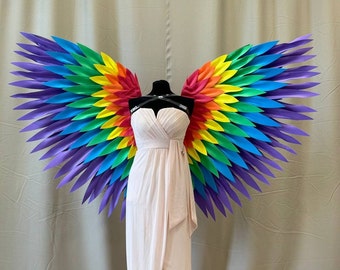 Wings Colored Angel Wings Costume For Foto Shoot, White wings, Big angel wings cosplay, Choice