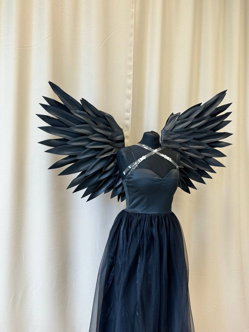 ワンピース treaturself angel wings mini dress black angel wings mini dress (black) | Treat ürself