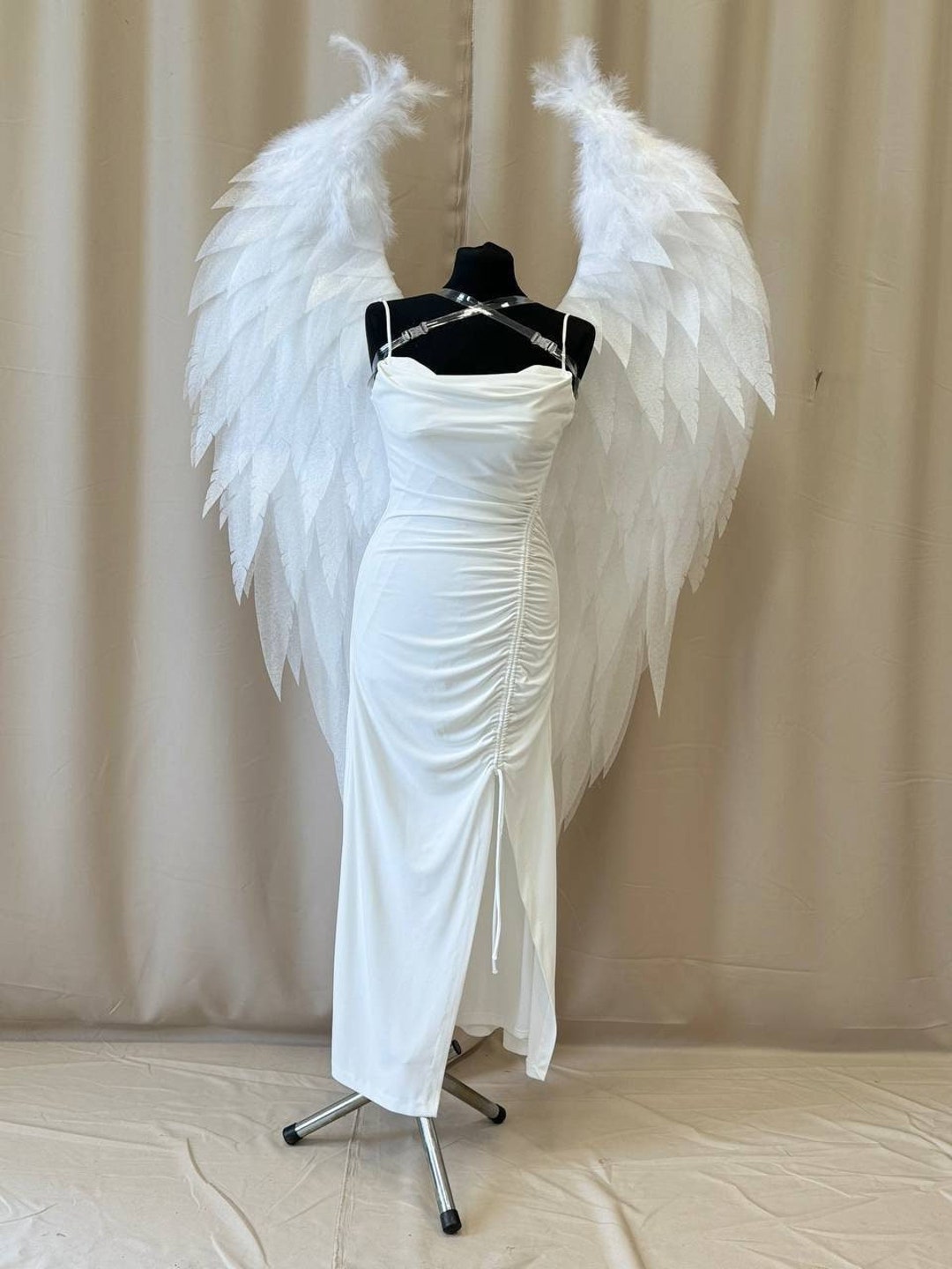 treaturself angel wings mini dress ホワイト angel wings mini dress