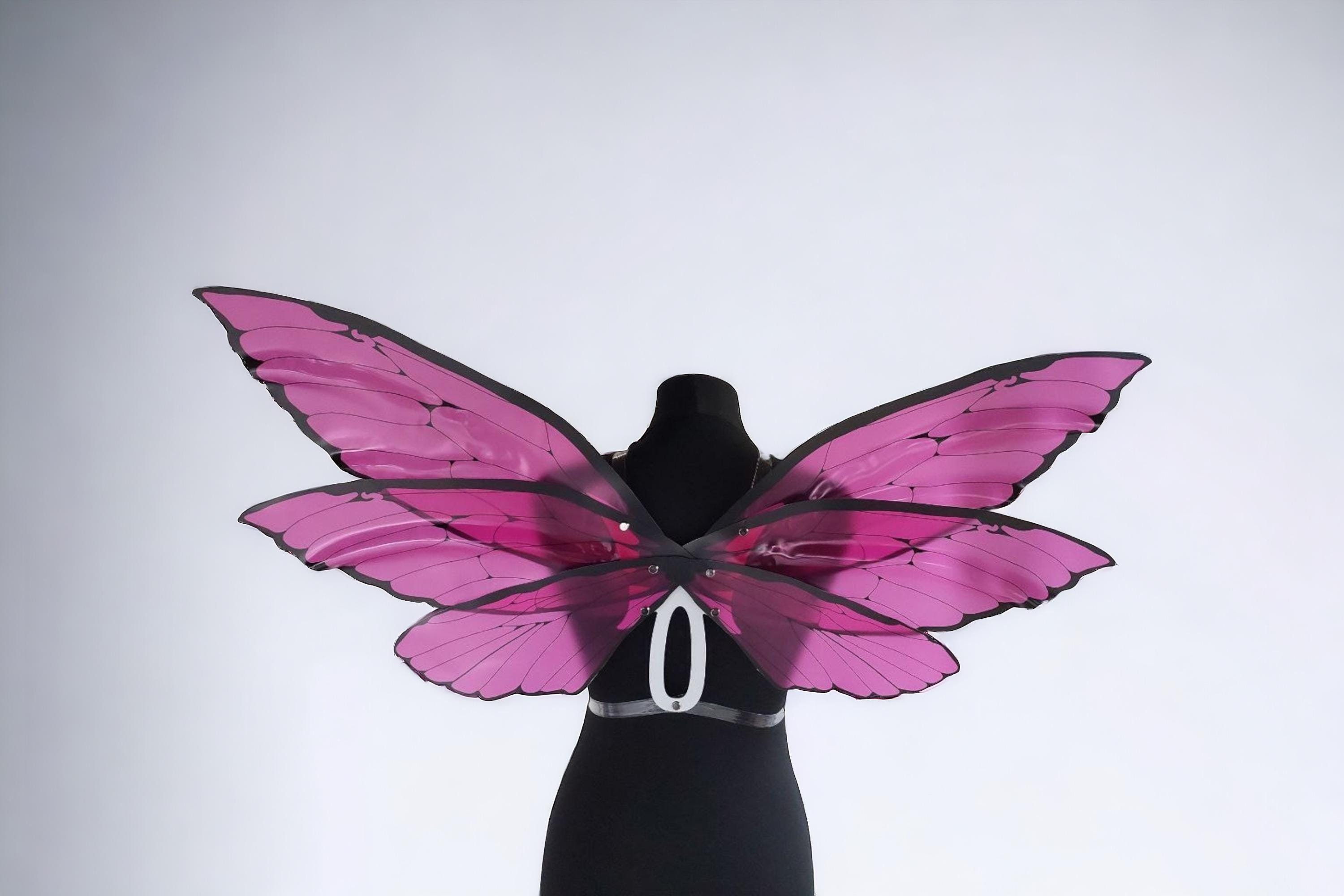 Rosa Flügel Für Kostüme – Engel, Teufel, Märchenfiguren | Aus 100 % Polyester