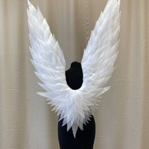 Large angel wings, accessory for wedding photo, special cosplay costume white angel, wings cosplay photo props pregnant woman