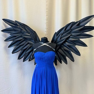 翼コスチューム 天使の羽 黒天使の羽 悪魔の黒 大きな天使の羽 ハロウィン 大人用 コスプレ衣装 女性用 ハロウィン衣装