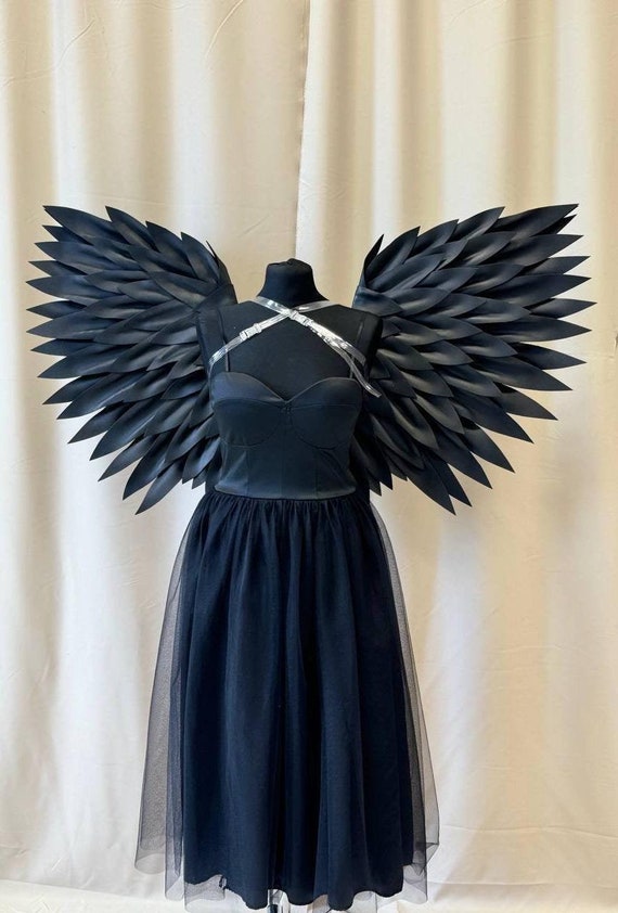 Black Angel Wings Costume, Butterfly Wings, Raven Wings