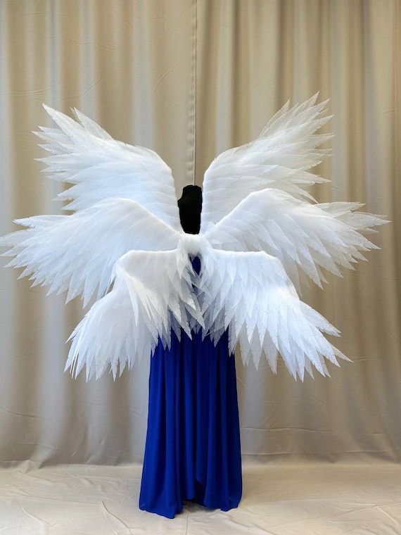 Six White Wings Set, Cosplay Costume , Angel Wings, 6 Wings Six White Wings Set, Cosplay Costume , Angel Wings, 6 Wings