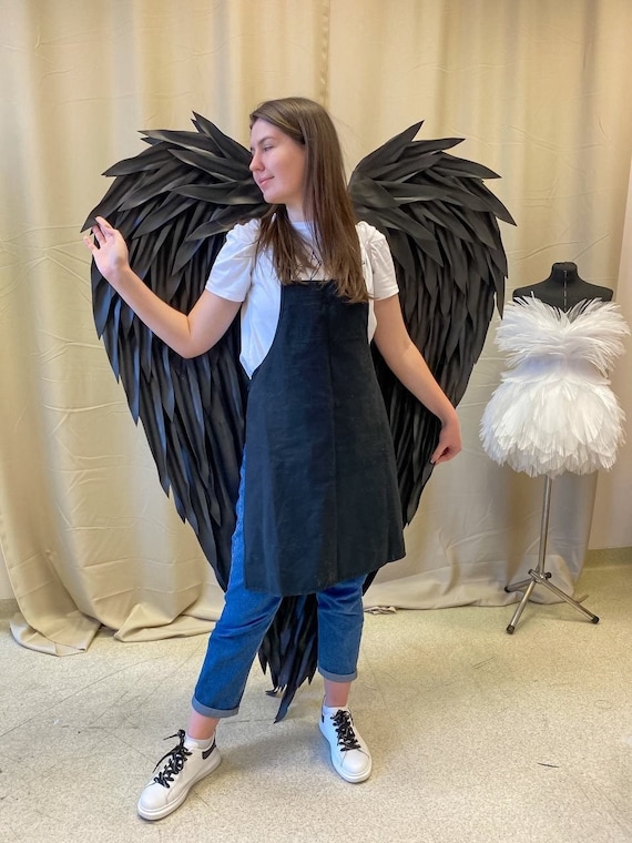 Wings Dark Angel Fancy Dress Splendiferous Costumes Dark Fallen Angel  Women's Halloween Costume