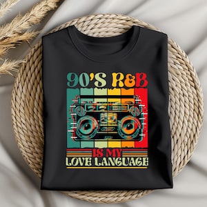 Raised on 90&#39;s R&B Album Cover Svg Png, 90&#39;s party RB Svg Png, Music Lover Png, 90&#39;s R and B Music Svg, Sublimation Design, digital download
