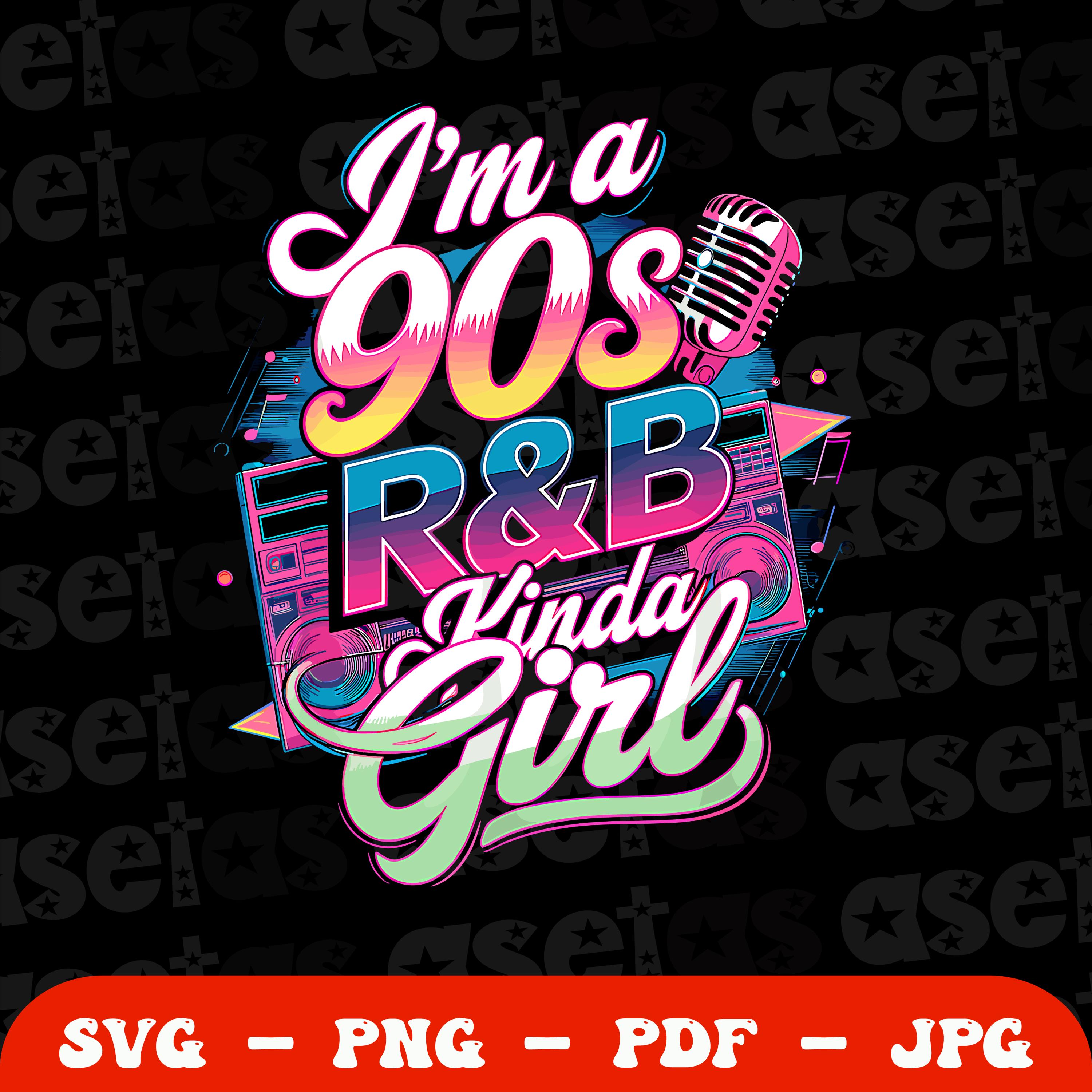 Raised on 90's R&B Album Cover Svg Png, 90's Party RB Svg Png, Music ...