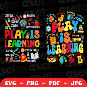 Retro play is learning Png, Back To School Png Svg, First Day of School Png Svg, Retro Teacher svg, Teacher Appreciation, Teacher T-shirt
