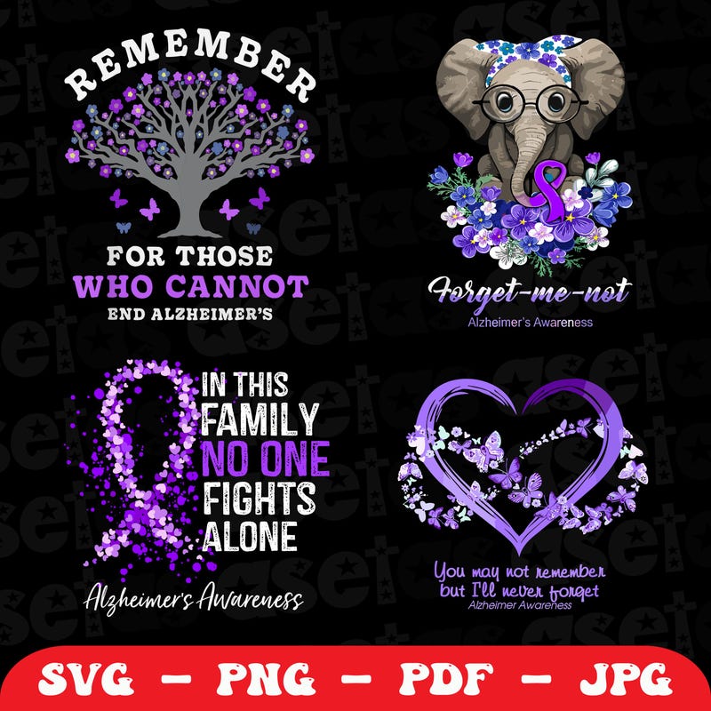 Alzheimers Shirt Template - Etsy