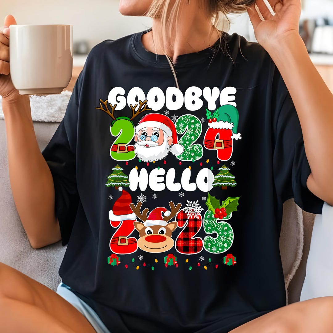 Goodbye 2024 Hello 2025 Png Svg Bundle, Happy New Year, New Year's Eve ...