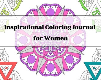 Inspirational  Coloring Journal for Women