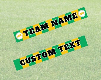 Custom Scarf, Sports Fan Scarf, Football Fan Custom Scarf, Sublimation Print Polyester Fabric Scarf, Fan Scarves, Custom Team Scarf