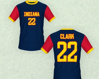 Caitlin Clark Shirt, Kids Indiana 22 Clark Shirt, Indiana Jersey, Clark Indiana Jersey, Clark 22 Shirt, Indiana fan gift, Wnba Draft Caitlin