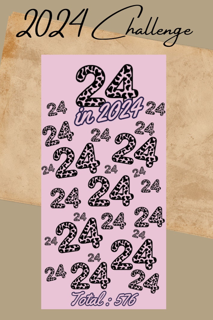 24 in 2024 Challenge Etsy