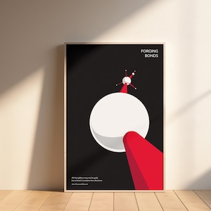 Poster Chemie | Minimalistisch | Molecule Art | Wissenschaft Klassenzimmer Dekor | Pädagogischer STEM-Druck für zu Hause oder im Labor | Chemie-Print