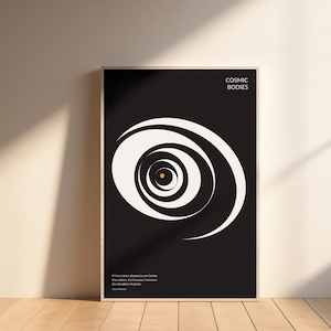 Poster di astronomia / Minimalista / Arte spaziale per casa, aula o ufficio, decorazione da parete del sistema solare, stampa scientifica educativa, stampa di astronomia