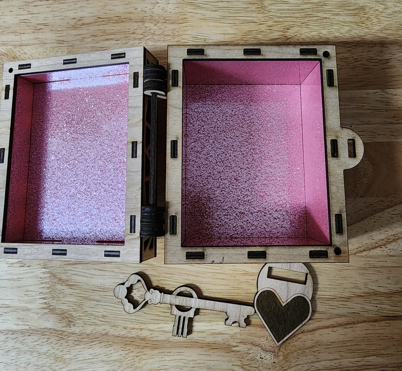 Heart Box Key Heart Box - Etsy