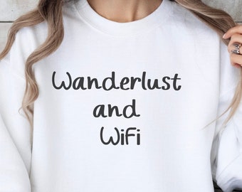 Travel Sweatshirt, Travel World Sweatshirt, Wanderlust Sweater, Vacation Sweatshirt, Vacation Sweater, Gift for Traveler, Travel Pullover