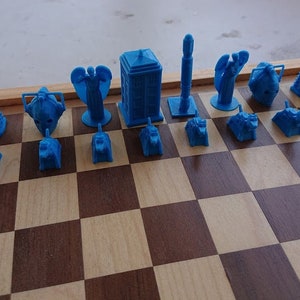 Dr. Who Chess Set High High Detailed Chess Set  Board Game