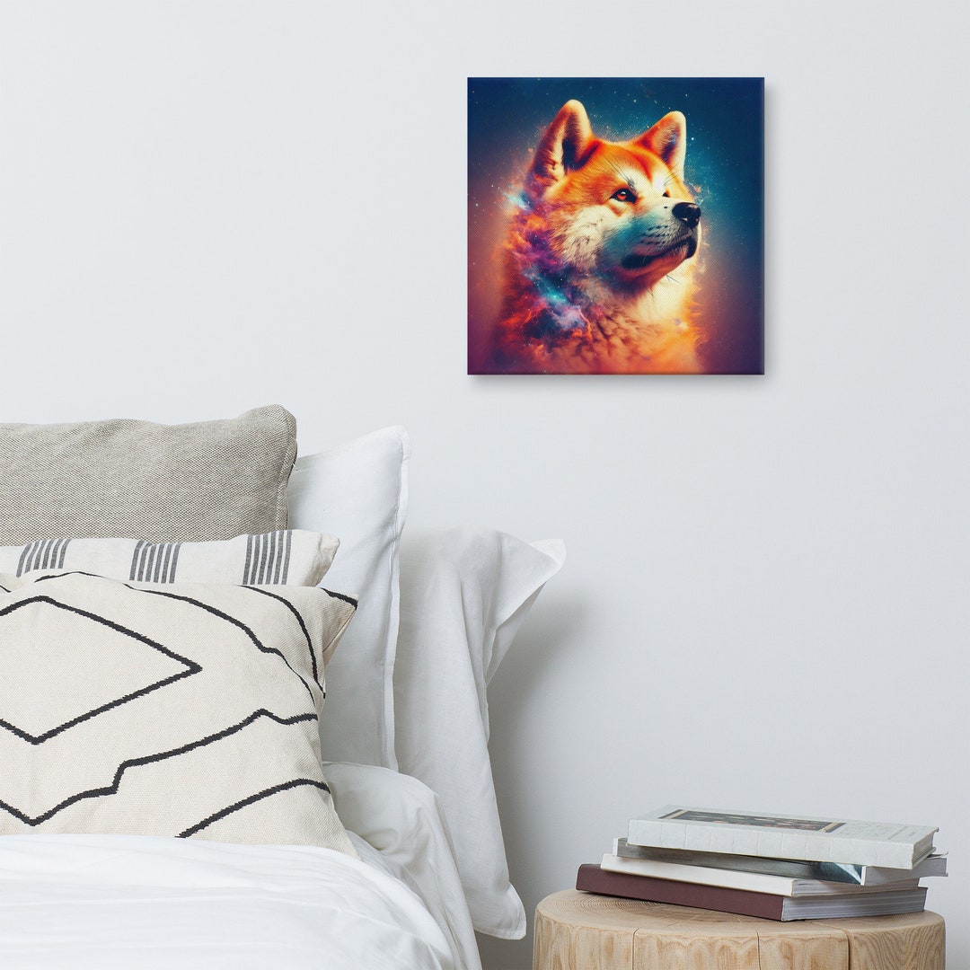 秋田犬キャンバス - Etsy 日本