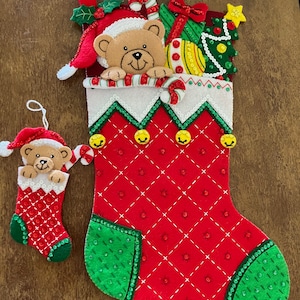 Bucilla finished Christmas stocking - FREE Shipping