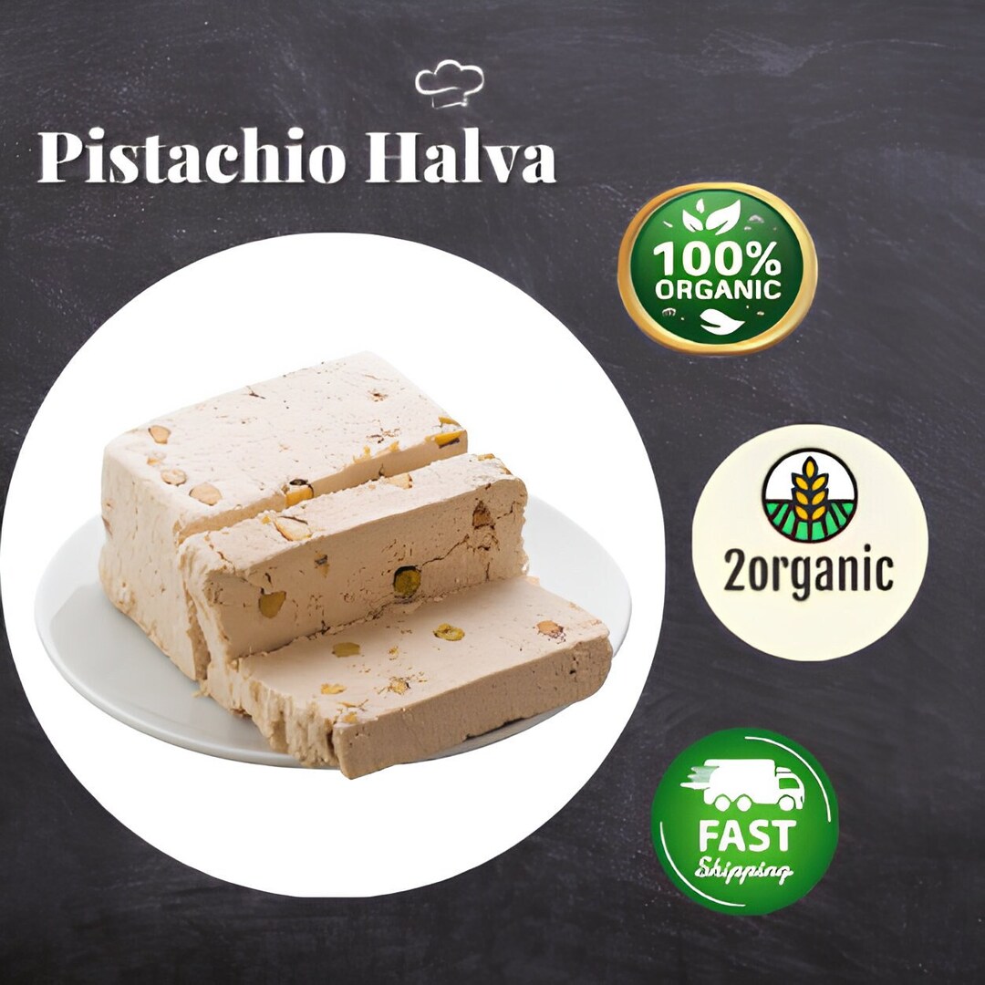 Traditional Halva With Pistachio Turkish Dessert Nazareth Etsy