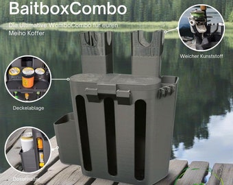 Baitbox combo geschikt voor Meiho / hengelstandaard / bekerhouder / accessoires Meiho