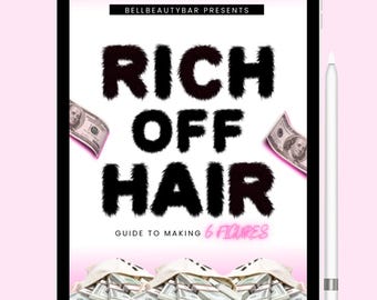 RICH OFF HAIR: libro electrónico sobre peluquería de 6 cifras