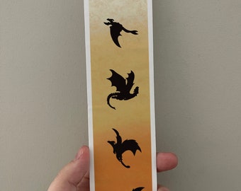 Dragon Fourth Wing Bookmark - Original