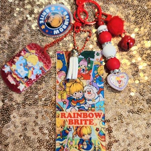 Rainbow Brite Inspired Handmade Keychain Sets 3