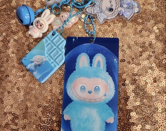Adorables llaveros surtidos de La BU BU hechos a mano, accesorios para bolsos