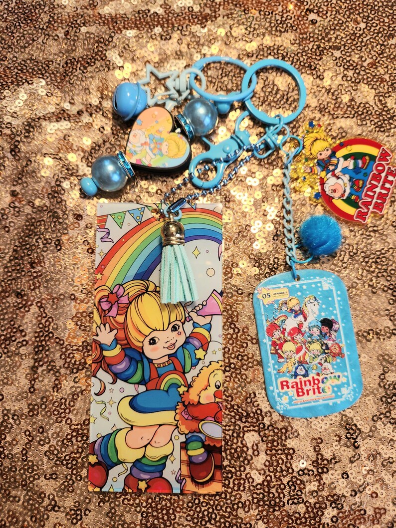 Rainbow Brite Inspired Handmade Keychain Sets 2