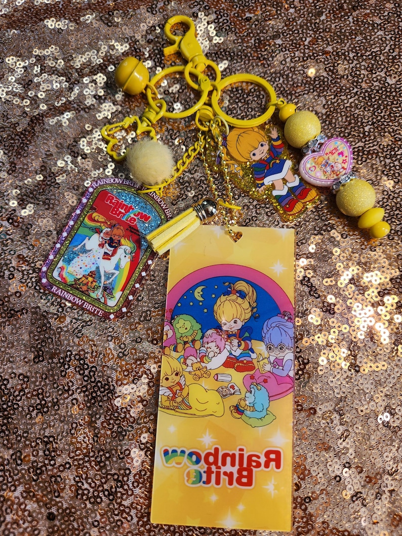 Rainbow Brite Inspired Handmade Keychain Sets 6