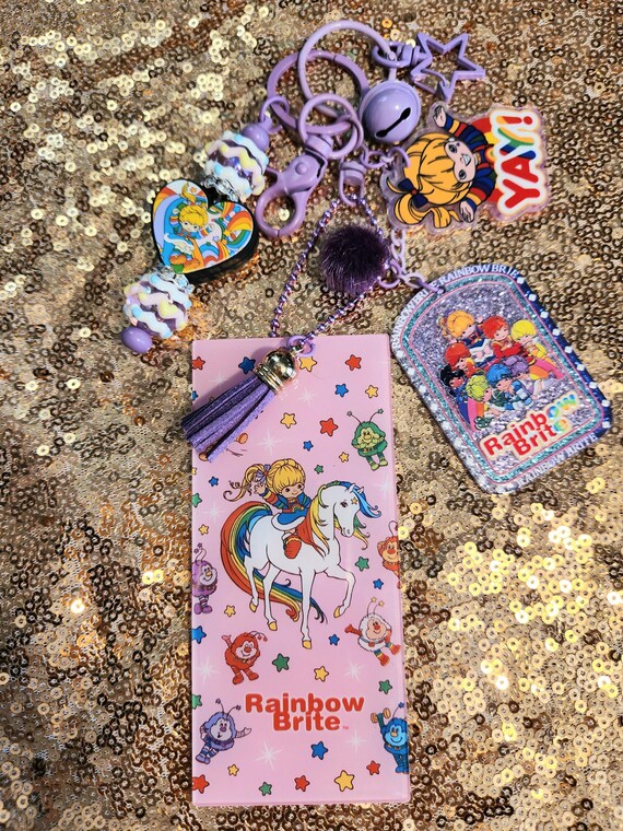 Rainbow Brite Inspired Handmade Keychain Sets